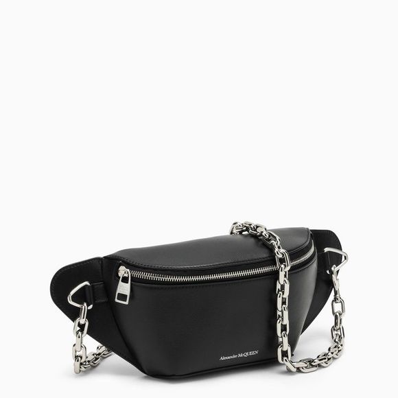 Alexander Mcqueen Black Leather Bumbag - Picture 3 of 6